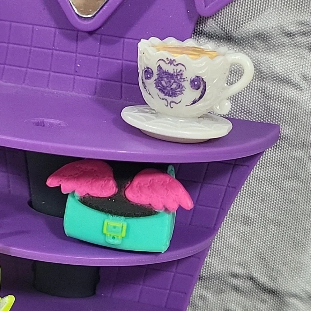 Monster High Doll Accessories Lot Vanity Bolt Headband‎ Flower Crown Coffe Cup